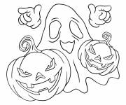 Coloriage et dessins gratuit Brigade fantôme Halloween à imprimer