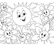 Coloriage et dessins gratuit Maternelle Été petite section à imprimer