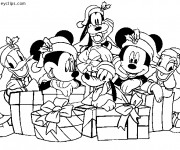 Coloriage Les Petits de Disney Noel