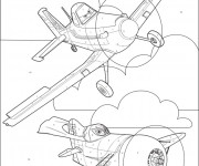 Coloriage et dessins gratuit Planes Pixar sur Ordinateur à imprimer