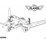 Coloriage et dessins gratuit Planes Skipper Pixar à imprimer