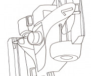 Coloriage et dessins gratuit Voiture Formule 1 à imprimer