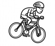 Coloriage et dessins gratuit Cyclisme facile à imprimer
