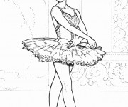 Coloriage et dessins gratuit Danse Ballet à imprimer