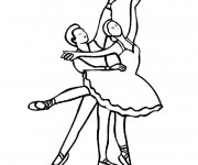 Coloriage et dessins gratuit Danse classique à imprimer