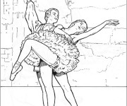 Coloriage et dessins gratuit Danse classique maternelle à imprimer