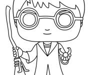 Coloriage Harry Potter vector