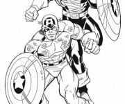 Coloriage et dessins gratuit Captain America Film à imprimer