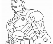 Coloriage Iron Man facile
