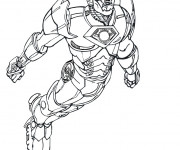 Coloriage Iron Man  le super héro