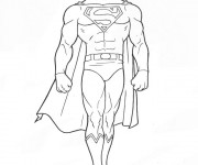 Coloriage et dessins gratuit Superman Clark Kent à imprimer