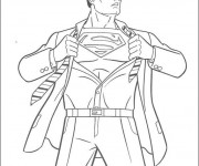 Coloriage et dessins gratuit Superman Clark  Le Journaliste à imprimer
