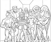 Coloriage et dessins gratuit Les Héros du Film X-Men à imprimer