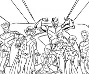 Coloriage et dessins gratuit Super Héros Film X Men à imprimer