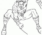 Coloriage et dessins gratuit Wolverine facile à imprimer