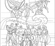 Coloriage et dessins gratuit X-Men Héros Légendaire à imprimer