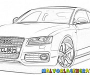 Coloriage et dessins gratuit Audi A4 à imprimer