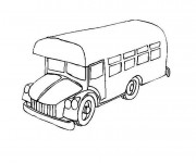 Coloriage et dessins gratuit Bus facile à imprimer