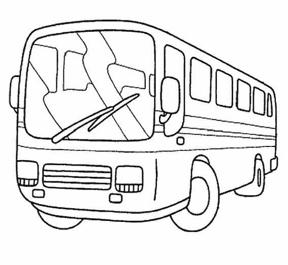 Coloriage Bus facile dessin gratuit à imprimer