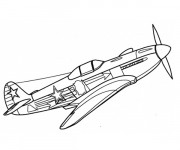 Coloriage Avion de Guerre 14-18 dessin gratuit à imprimer