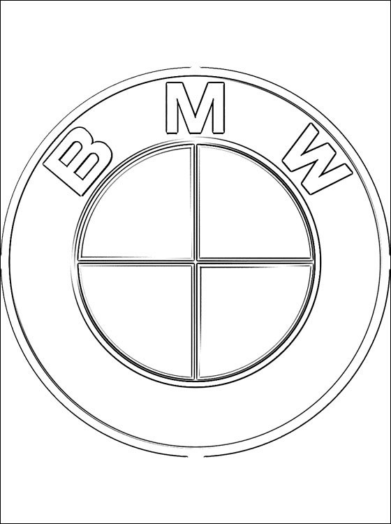 Logo Voiture : Marque BMW  Format HD Png Dessin Noir Blanc