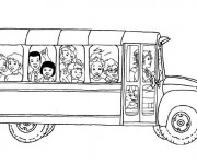 Coloriage et dessins gratuit Autobus d'école à imprimer