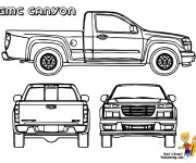 Coloriage et dessins gratuit Camionnette 18 à imprimer