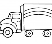 Coloriage et dessins gratuit Camionnette 2 à imprimer