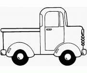 Coloriage et dessins gratuit Une Camionnette à décorer à imprimer
