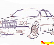 Coloriage Chrysler stylisé