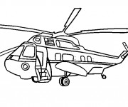 Coloriage Hélicoptère présidentiel