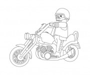 Coloriage Moto Harley Davidson pour  Enfant