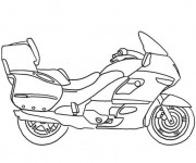 Coloriage Moto maternelle