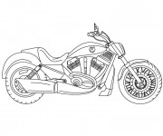 Coloriage et dessins gratuit Motocyclette 10 à imprimer