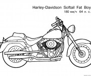 Coloriage et dessins gratuit Motocyclette 19 à imprimer