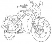 Coloriage Motocyclette 20
