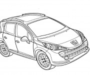 Coloriage et dessins gratuit Peugeot 4 x 4 à imprimer