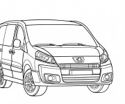 Coloriage et dessins gratuit Peugeot Partner en ligne à imprimer