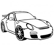 Coloriage et dessins gratuit Porsche maternelle à imprimer