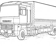 Coloriage Camion Renault