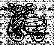 Coloriage Illustration Scooter