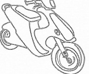 Coloriage Scooter maternelle
