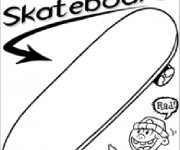 Coloriage Skateboard Gratuit Imprimer Liste