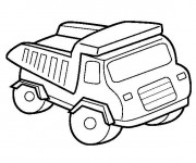 Coloriage et dessins gratuit Un Camion pour travaux à imprimer