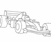 Coloriage Dessin voiture de course F1